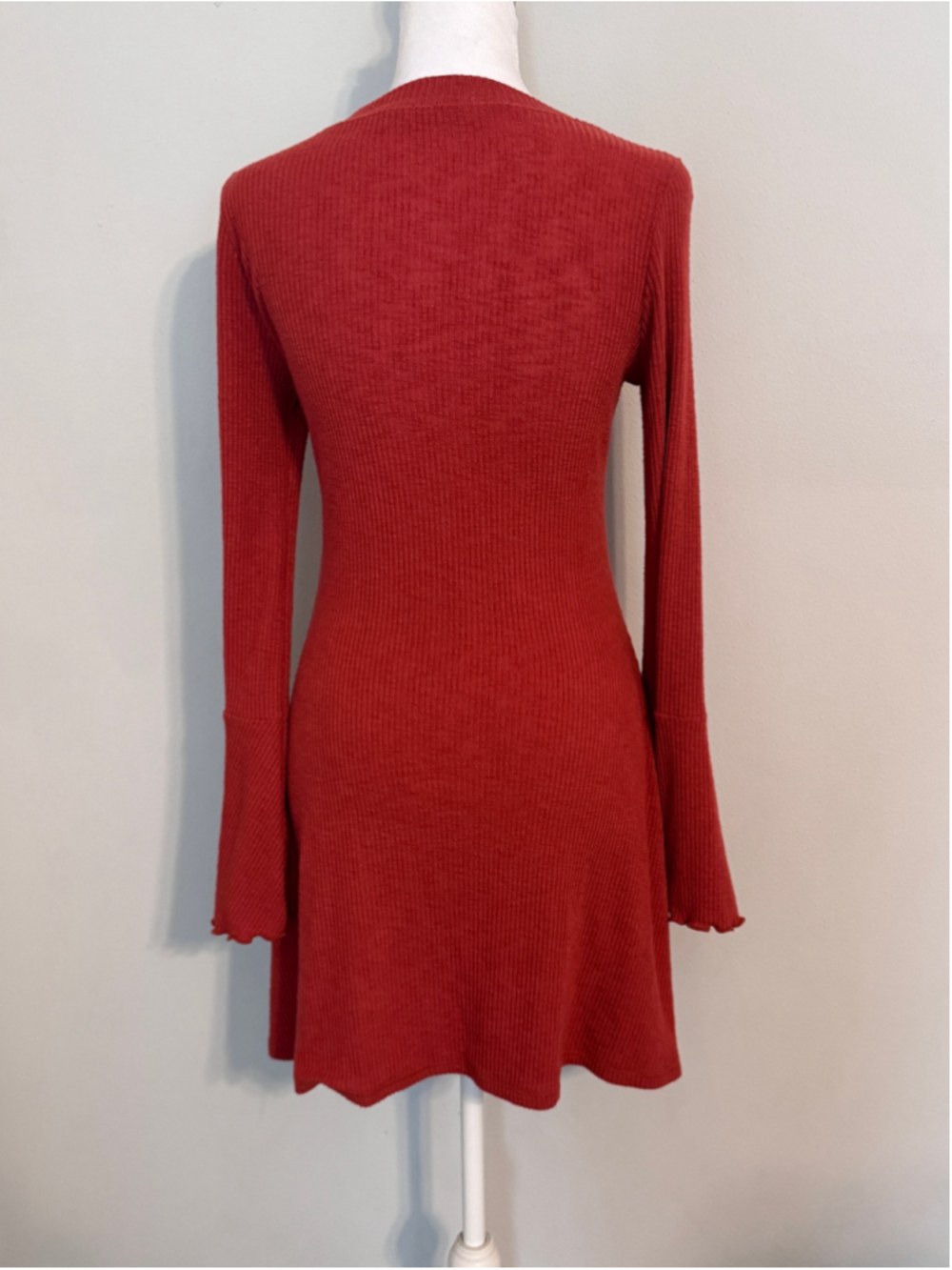 Women's Abercrombie & Fitch Ribbed Mini Dress Size S - Picture 2 of 5